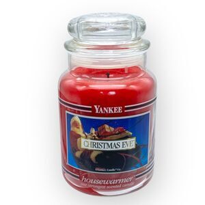 Yankee Candle Christmas Eve Housewarmer Black Band 22 oz Retired 90% Remaining
